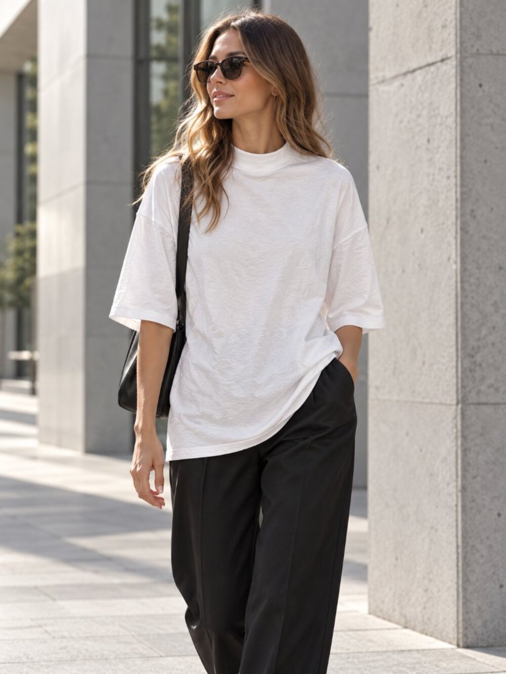 HARRIS TAPPER  6 Xs Oversized White Tech  Top